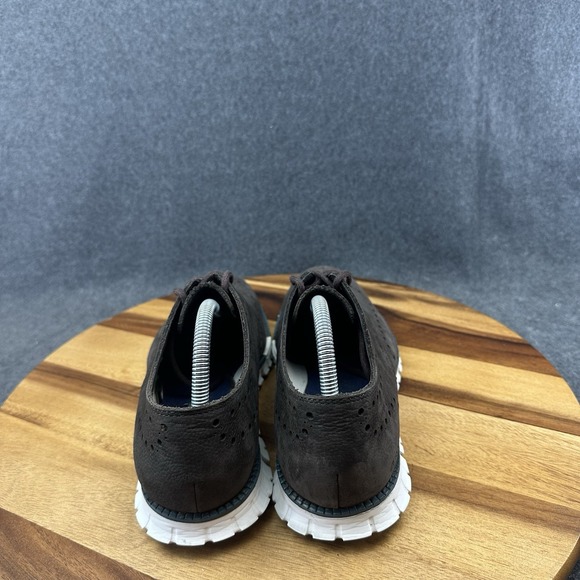 Cole Haan Zerogrand Wingtip Oxfords Mens Size 9.5 C29769 Brown Leather - Picture 7 of 10